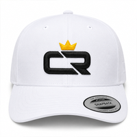 CR Block Snapback Hat - White