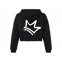 Black Hoodie Crop Top